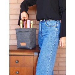 Bag sambaqui para 2 garrafas Los borrachos