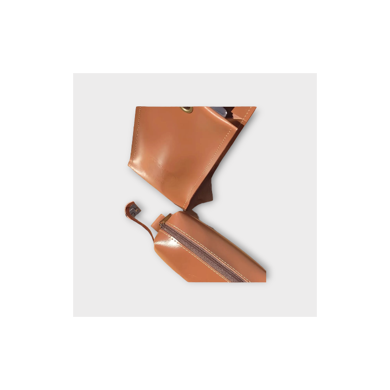 bag  de vinho+ Necessaire para assessório caramelo